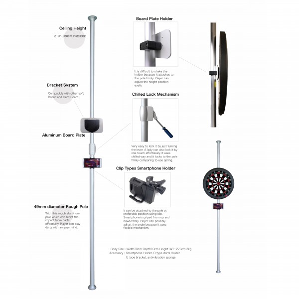 GRAN POLE DART STAND