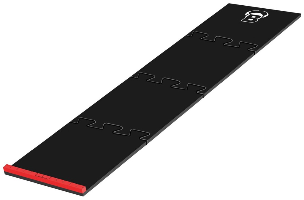 [b67803] BEAZD Dart Mat, Puzzle Matte, Schaumstoff, inkl. Oche, 2,37 Meter