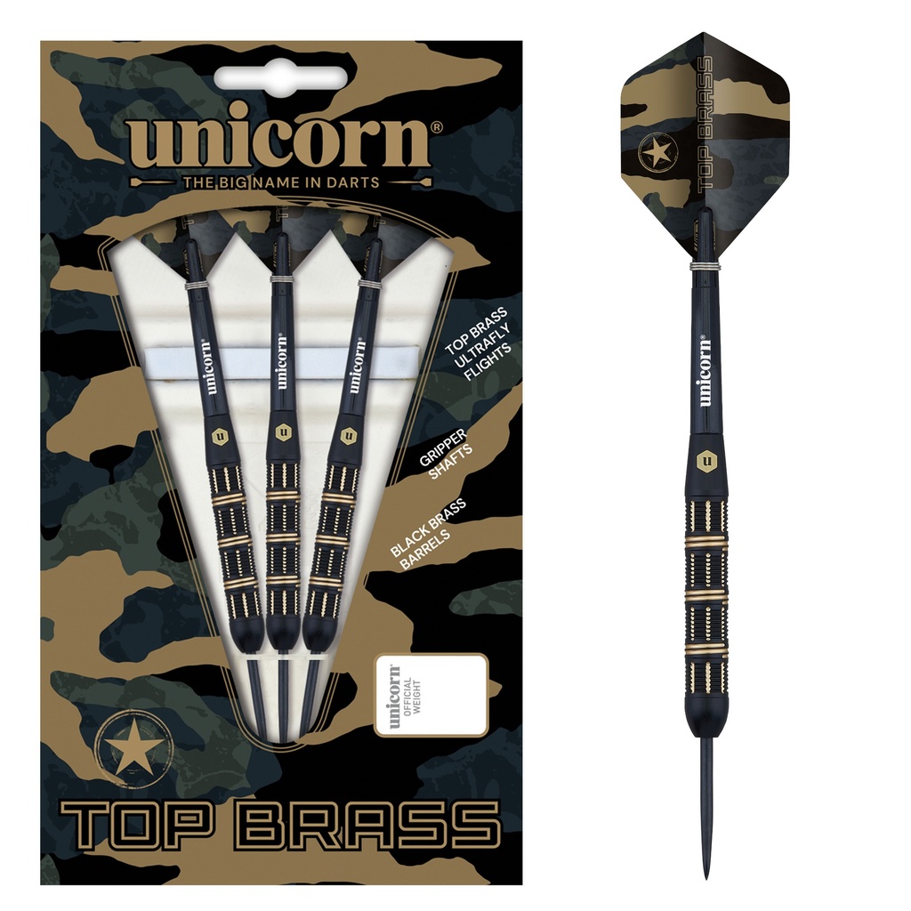[28023] Unicorn Top Brass 3 Steel Darts