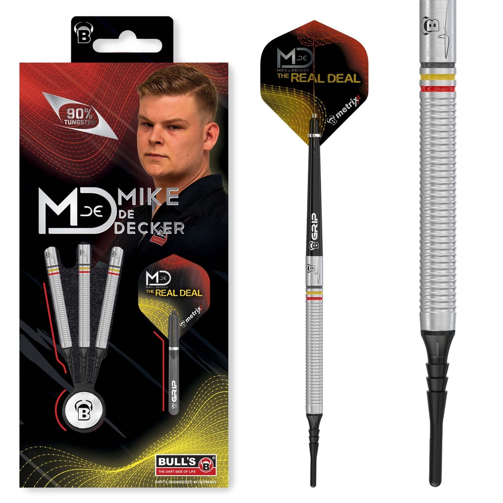 BULL'S Mike De Decker Soft Dart, 90 % Tungsten
