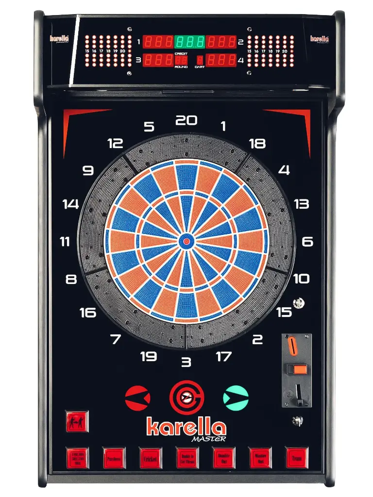 [811101] Dartautomat Karella E-Master mit & ohne Münzeinwurf (mit Münzeinwurf)