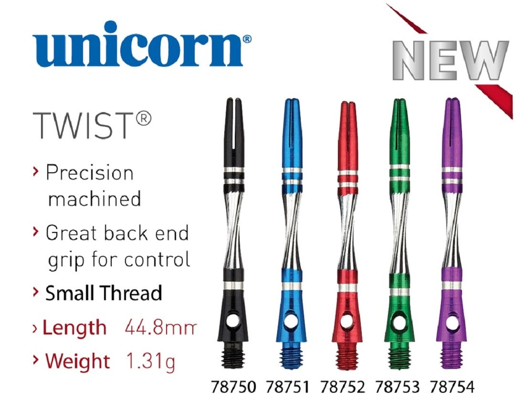[78750] Unicorn Twist Aluminiumshaft (m/schwarz)