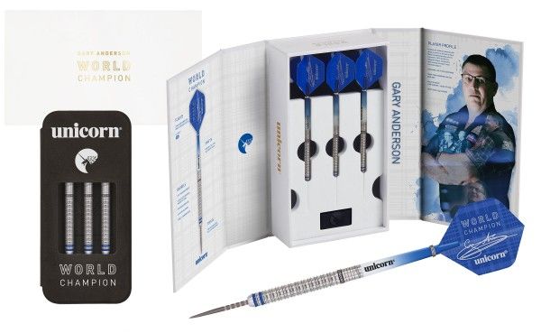 [29003] Unicorn Phase 3 World Champion Gary Anderson Steel Dart Presentation Box (25 Gr.)
