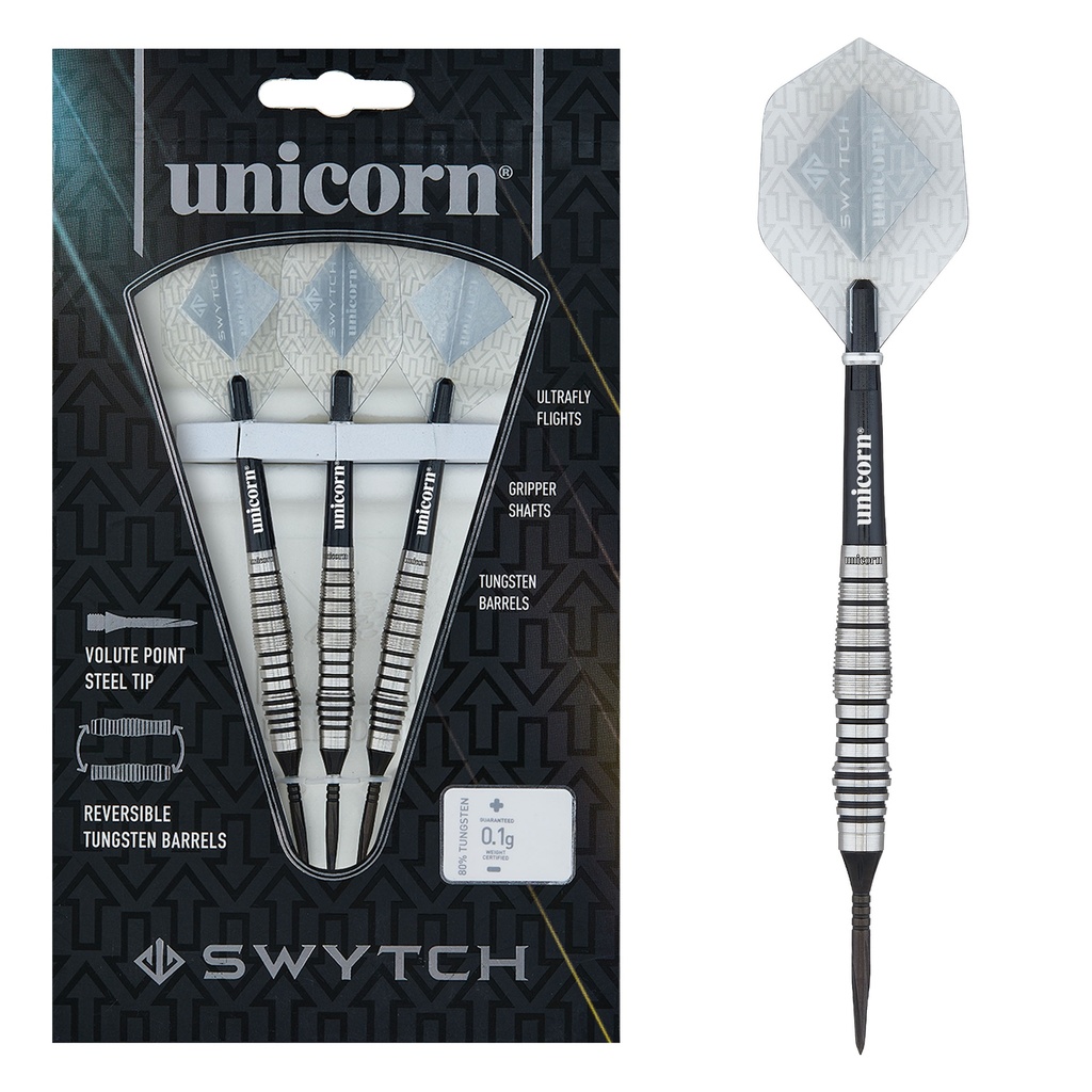 Unicorn Swytch Steel Darts Schwarz