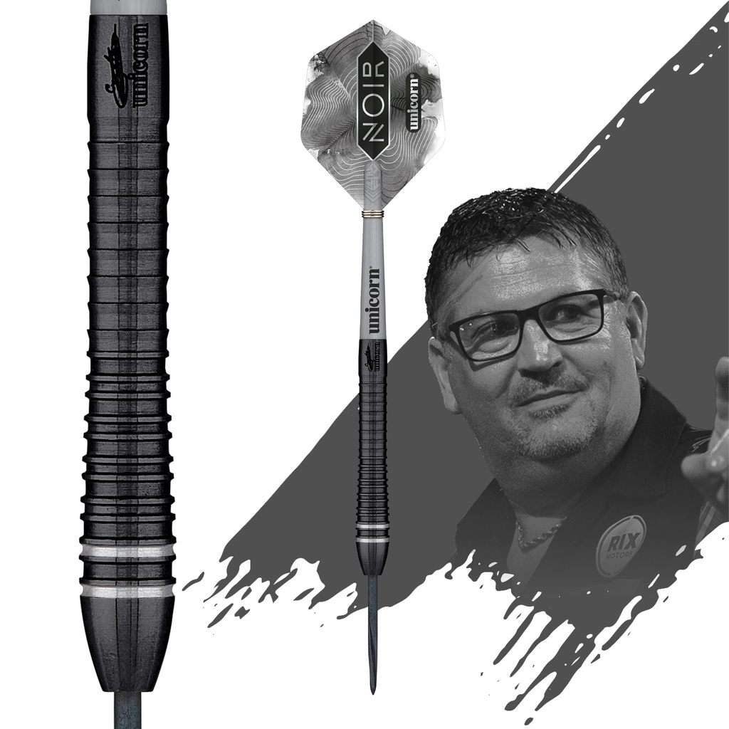 [27871] Unicorn Gary Anderson Noir Phase 6 - Deluxe Steel Darts (22 Gr.)