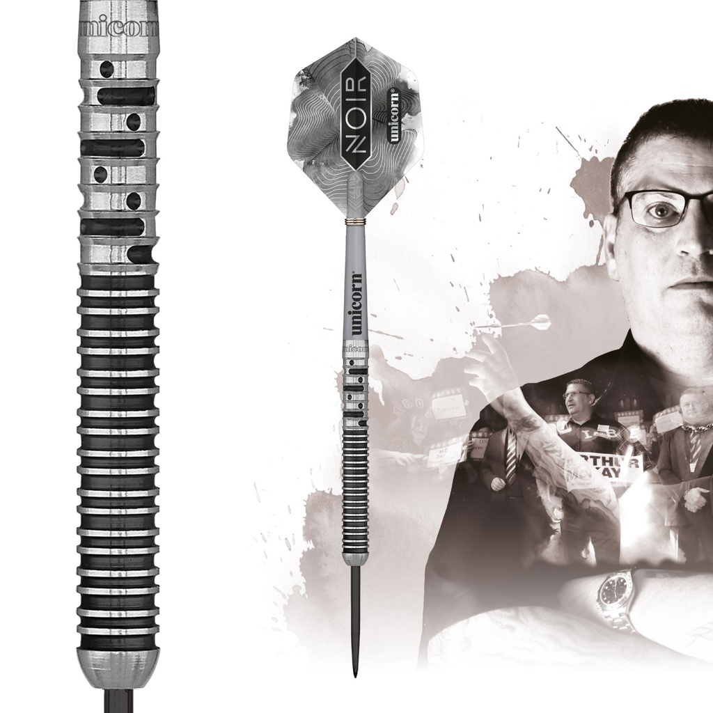 [27851] Unicorn Phase 5 World Champion Gary NOIR Anderson Steel Dart Presentation Box (22 Gr.)