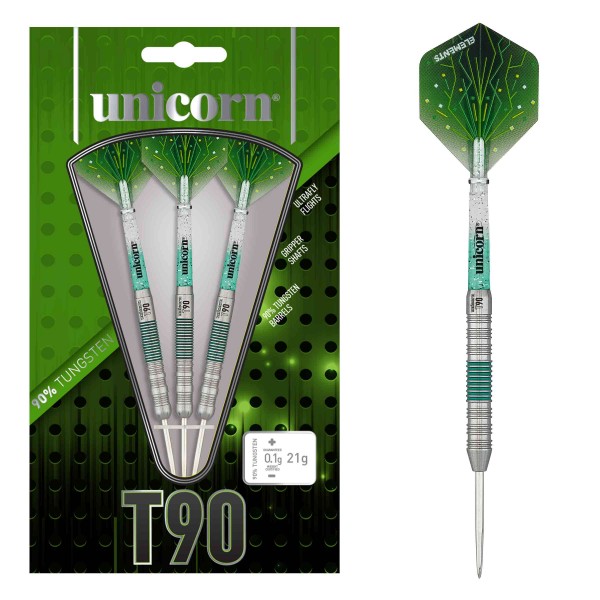 [23014] Unicorn Core XL T90 Steel Darts (22 Gr.)