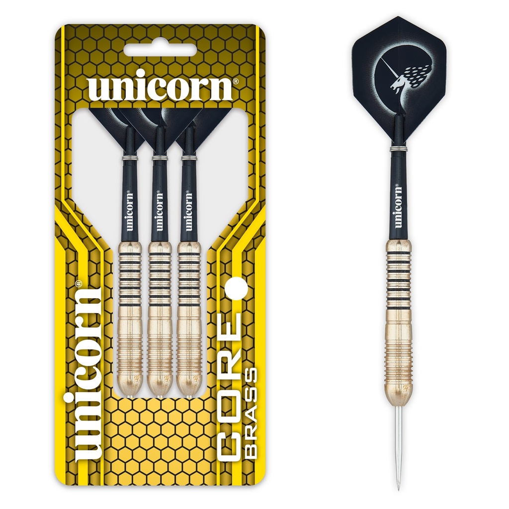[07917] Unicorn Core Brass Steel Darts (22 Gr.)