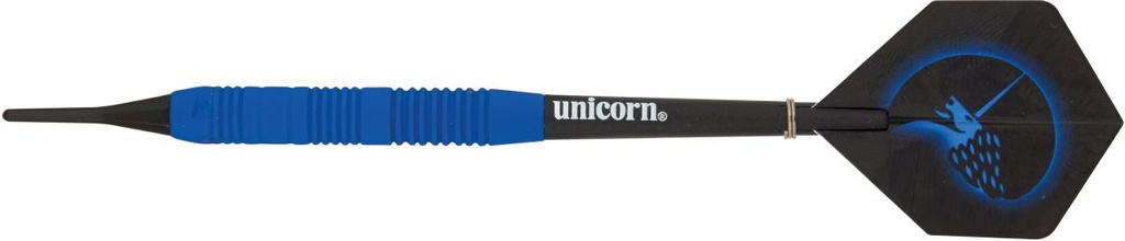 Unicorn Core Plus Rubberised Blue Brass Soft Darts