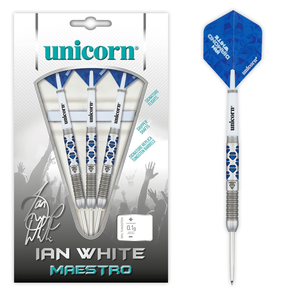 [02322] Unicorn Ian White Maestro Phase 2 Steel Darts (25 Gr.)
