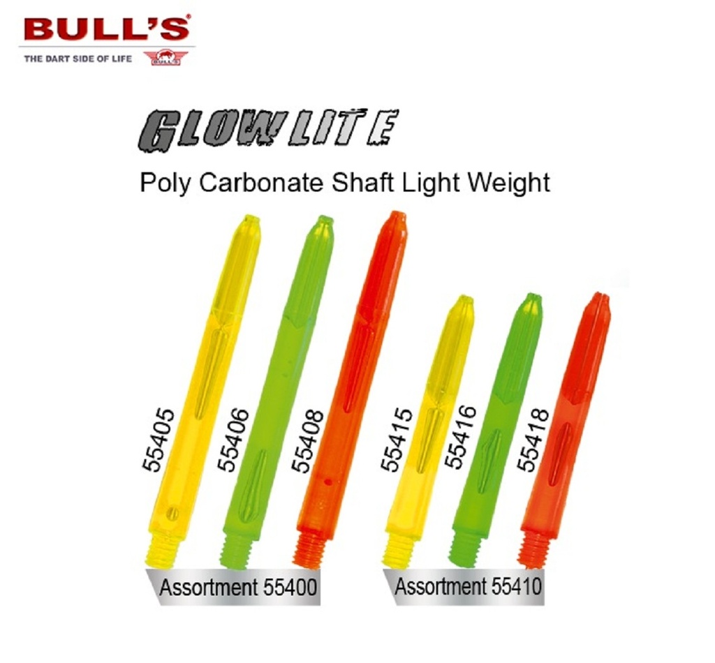 [55418] BULL'S Glowlite-Shaft (s/rot)