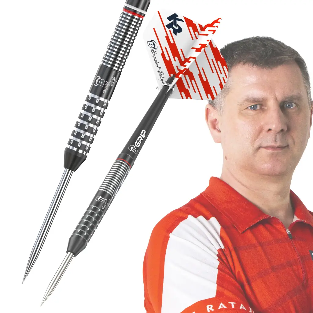 BULL'S Krzysztof Ratajski Generation 2 Black Edition Steel Dart