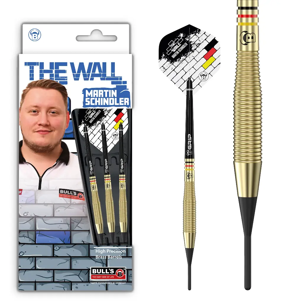 BULL'S Martin Schindler Natural Brass Softdart 18Gr.