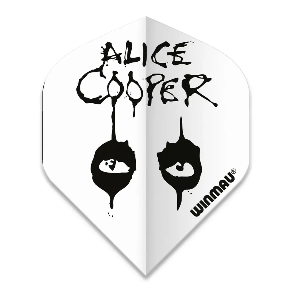 [729803] Flights Winmau Rock Legends Alice Cooper White 