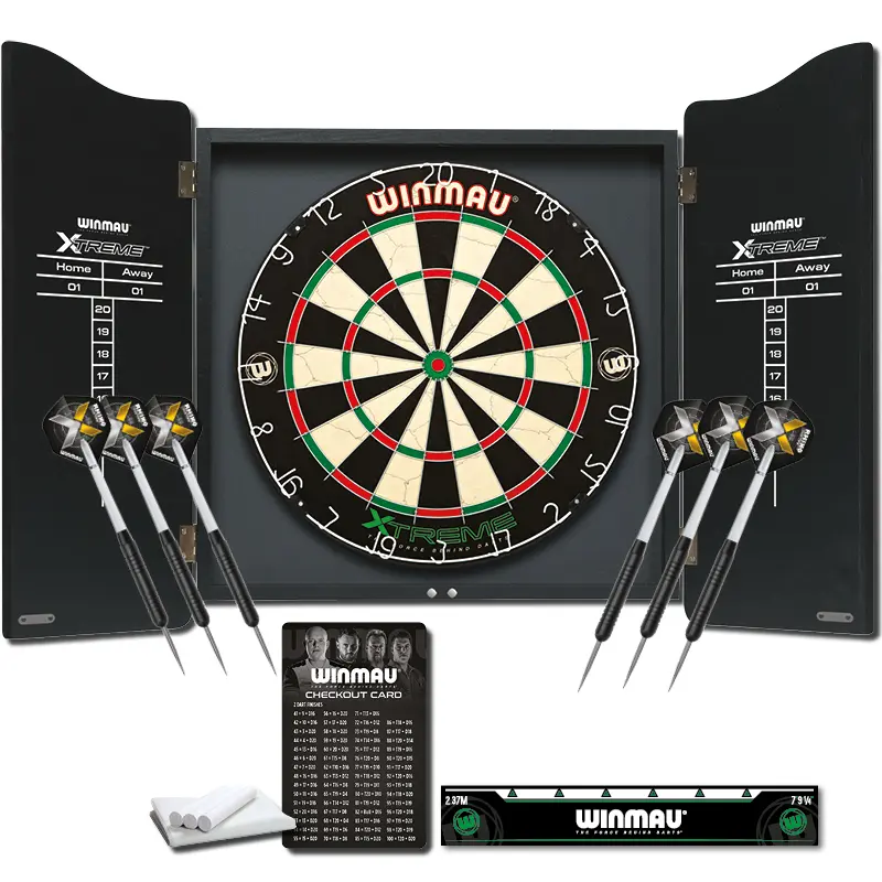 [815101] Winmau Dartboard-Set „XTREME“ inklusive Schrank