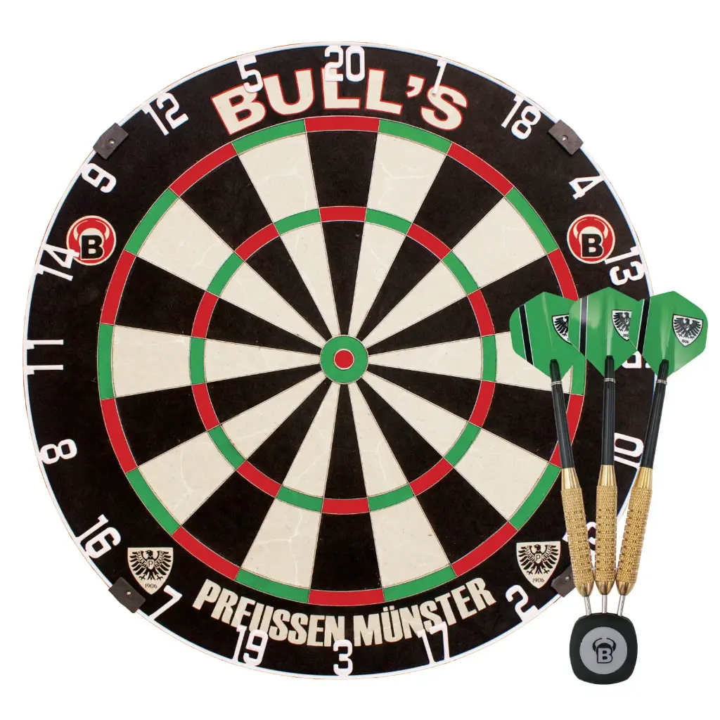 BULL'S Preußen Münster Dartboard Set