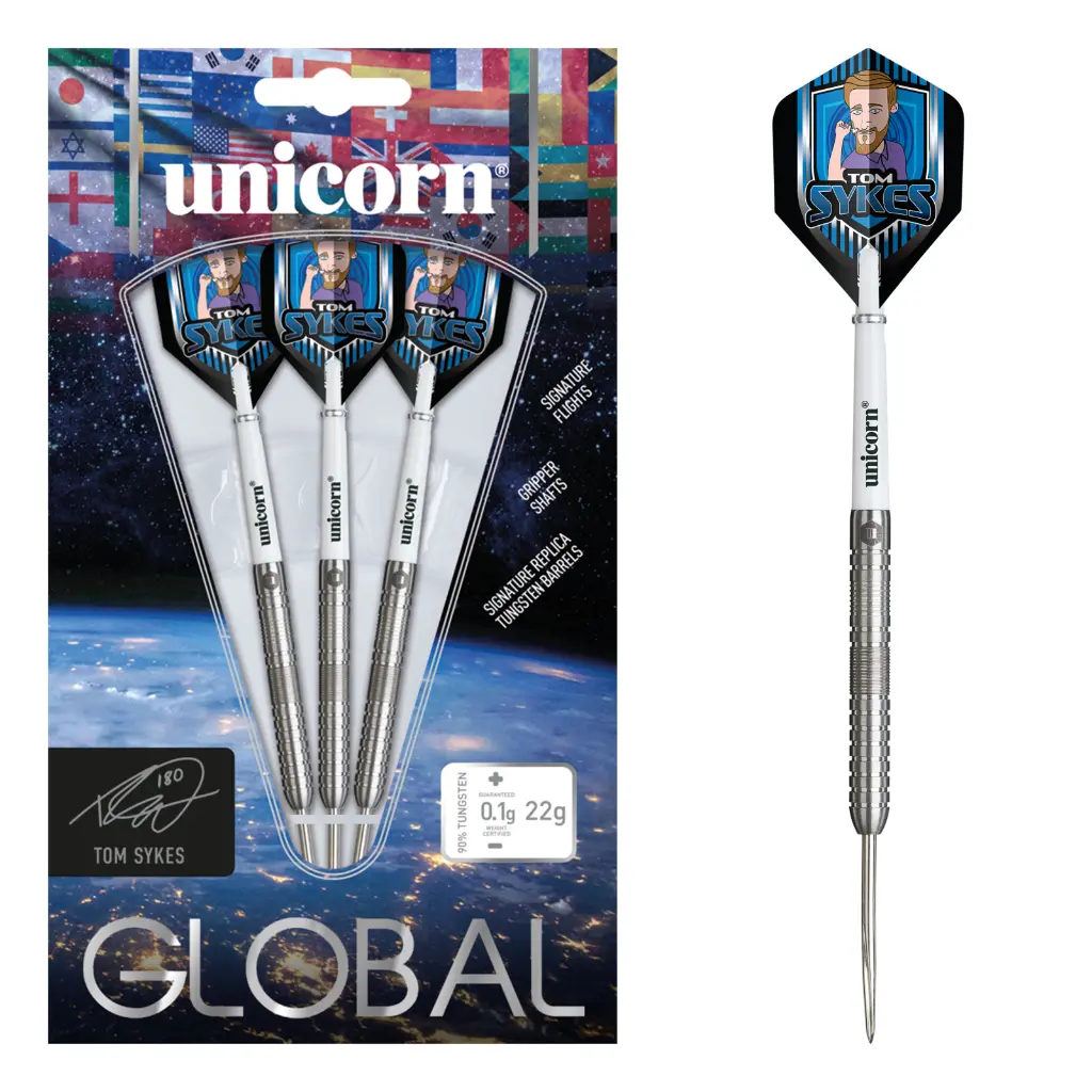 Unicorn Global Tom Sykes 22g Steel Tip 90% Tungsten