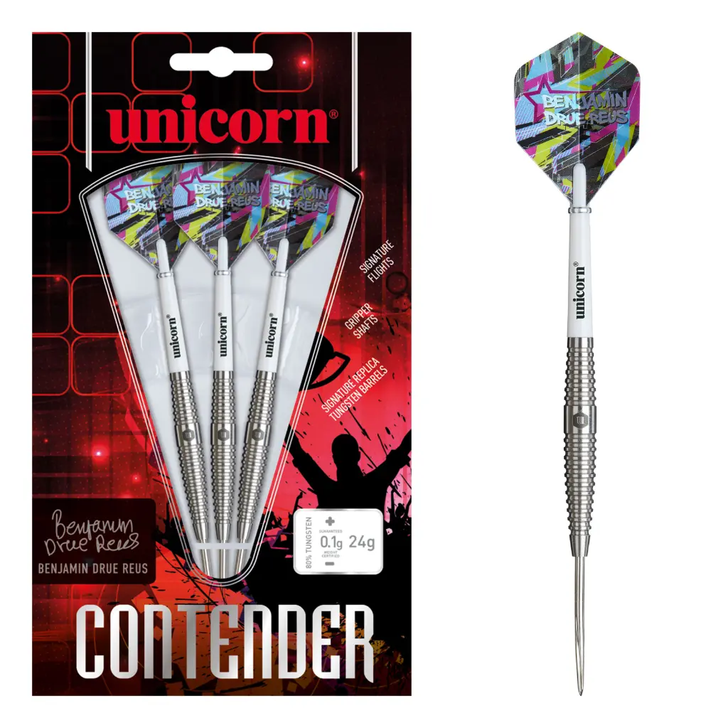 Unicorn Contender Benjamin Drue Reus 25g Steel Tip 80% Tungsten