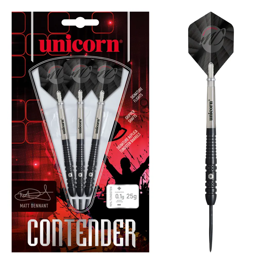 Unicorn Contender Matt Dennant 25g Steel Tip 90% Tungsten