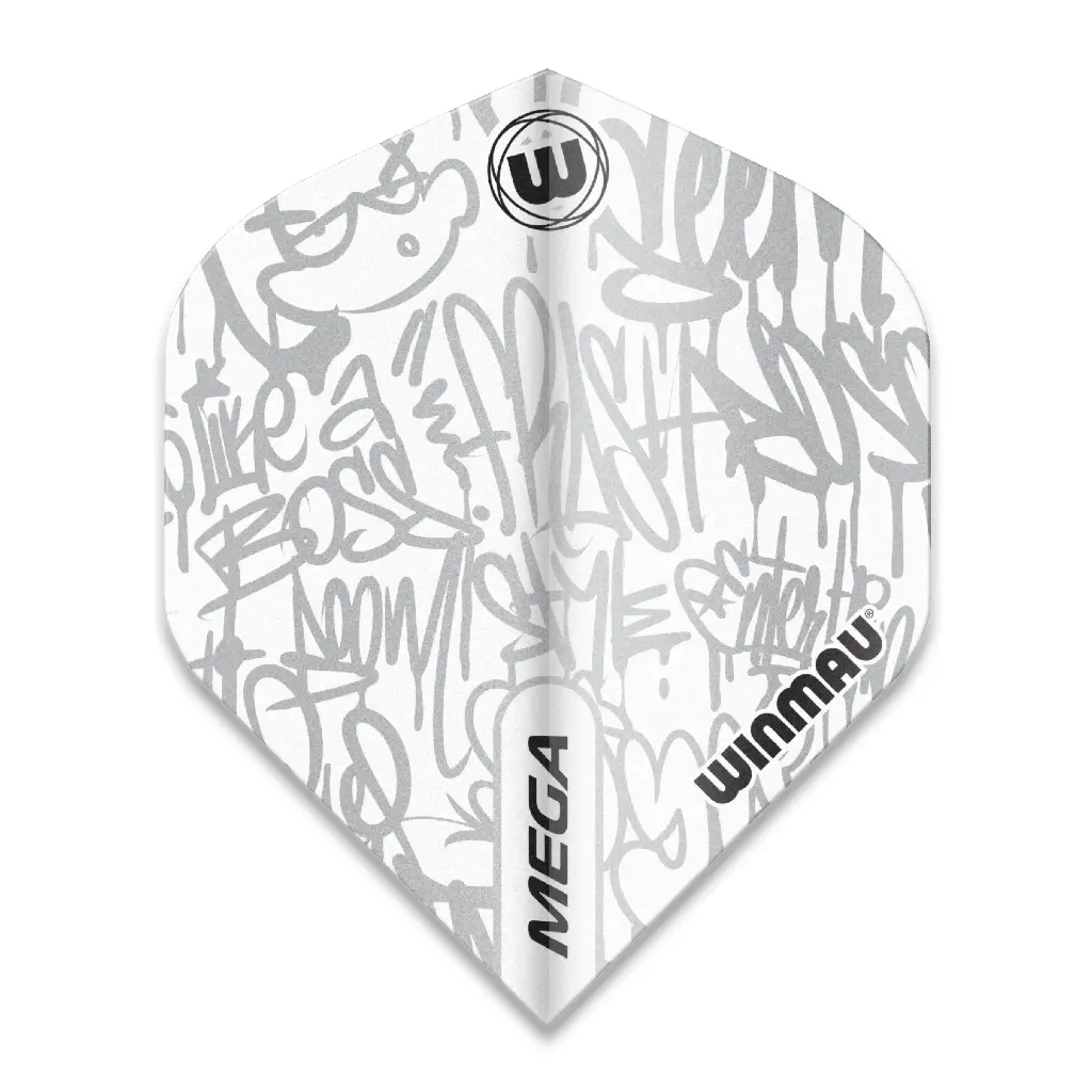 [729826] Flights Winmau Mega Standard White