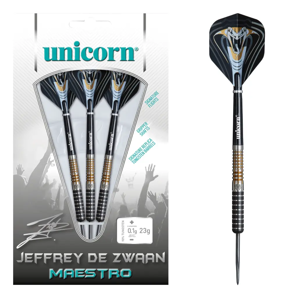 Unicorn Maestro Jeffrey de Zwaan Code Steel Tip 90% Tungsten