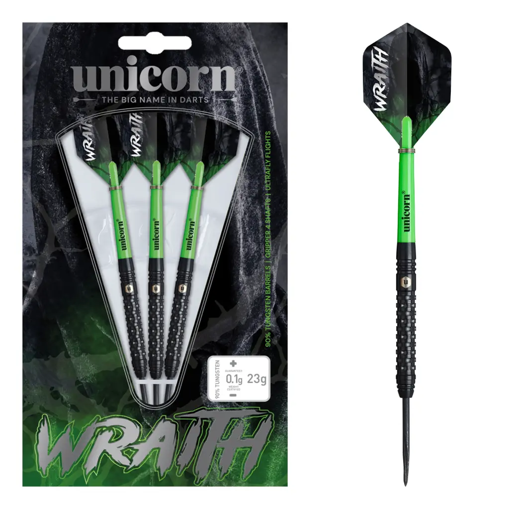 Unicorn Wraith 21g,23g,25g, Steel Dart 90% Tungsten