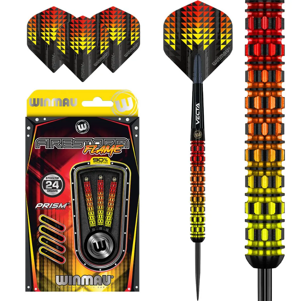 Steeldart Winmau Firestorm Flame 1504-24g