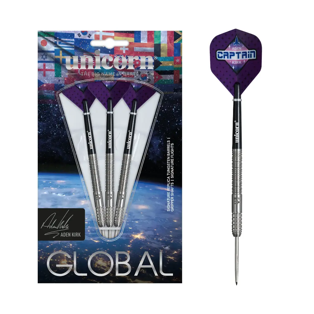 [01348] Unicorn Contender Aden Kirk Steel Dart
