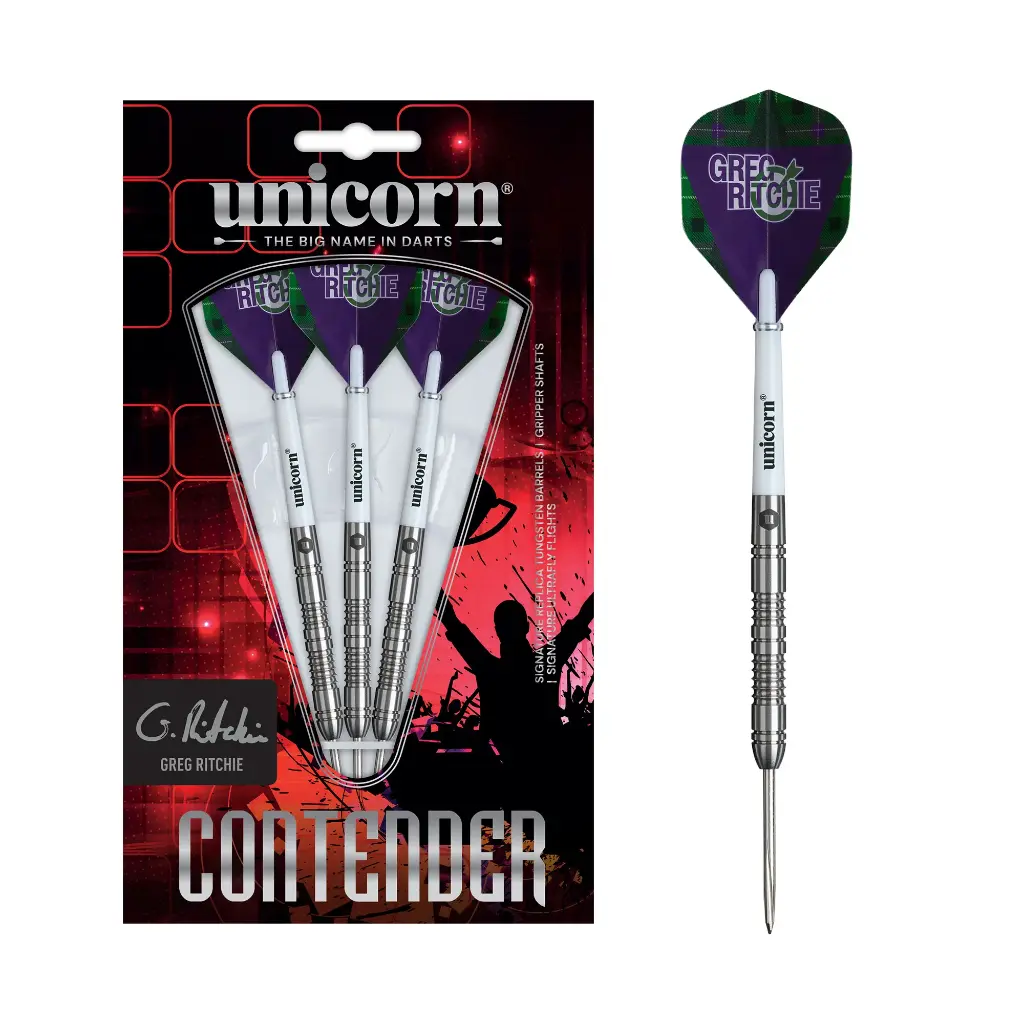[01333] Unicorn Contender Greg Ritchie Steel Dart