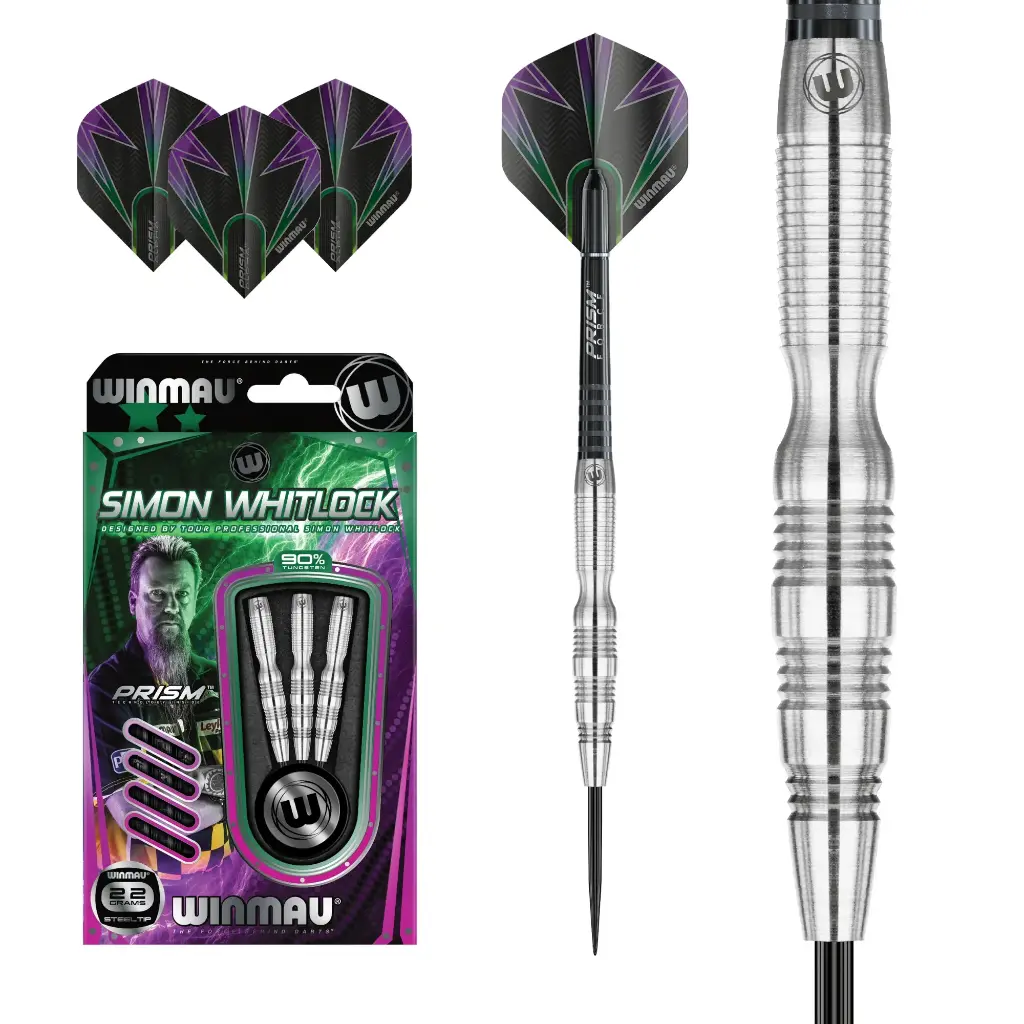 [702601] Steeldart Winmau Simon Whitlock Silver 22g/24g (22 g)