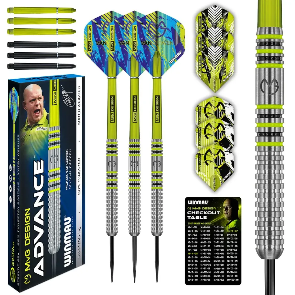 [726208] Winmau MvG Advance Steeldart 23g 90% Tungsten
