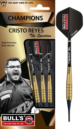 [16238] BULL'S "Cristo Reyes" Original Brass Soft Darts