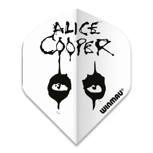 [729803] Flights Winmau Rock Legends Alice Cooper White 