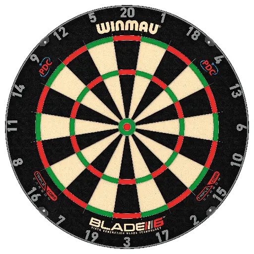 [806908] Dartboard Winmau Blade 6 Triple Core Carbon PDC
