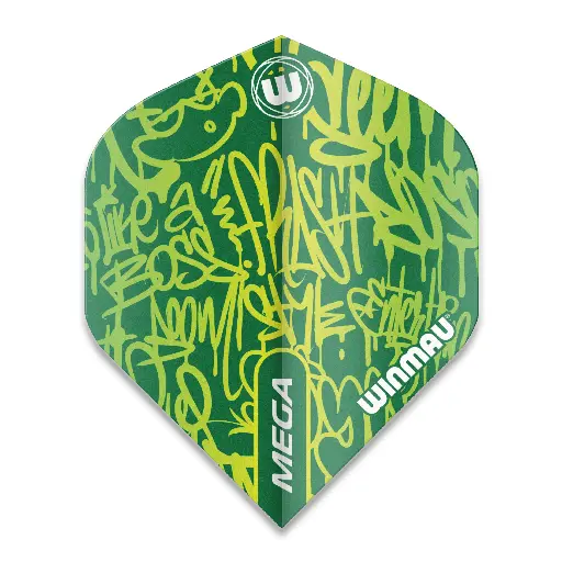 [729824] Flights Winmau Mega Standard Green