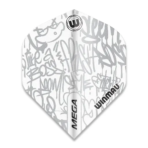[729826] Flights Winmau Mega Standard White
